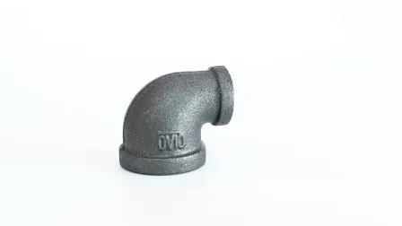 Black Banded 90 Degree Female Elbow Malleable Iron Pipe Fitting BS Threads