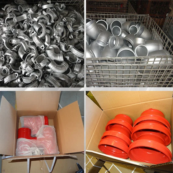 FM/UL List Fire Fighting Sprinkler Systems Ductile Iron Grooved Pipe Fittings