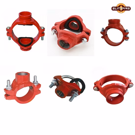 Высококачественные отливки из ковкого чугуна с одинаковыми тройниками с огнеупорными канавками.